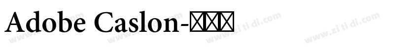Adobe Caslon字体转换